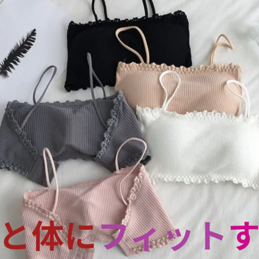 Sutiã de algodão feminino tubo superior sutiã feminino suspender roupa interior bela regata sem costura conforto sutiã esportivo sutiã de renda topos