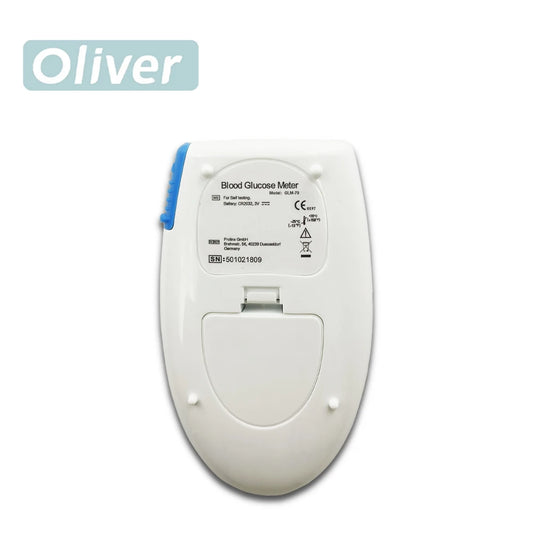 Medidor de glicose no sangue GLM-79 kit glicosímetro código livre teste de diabetes 25/100 peças tiras com lancetas açúcar no sangue médico mg